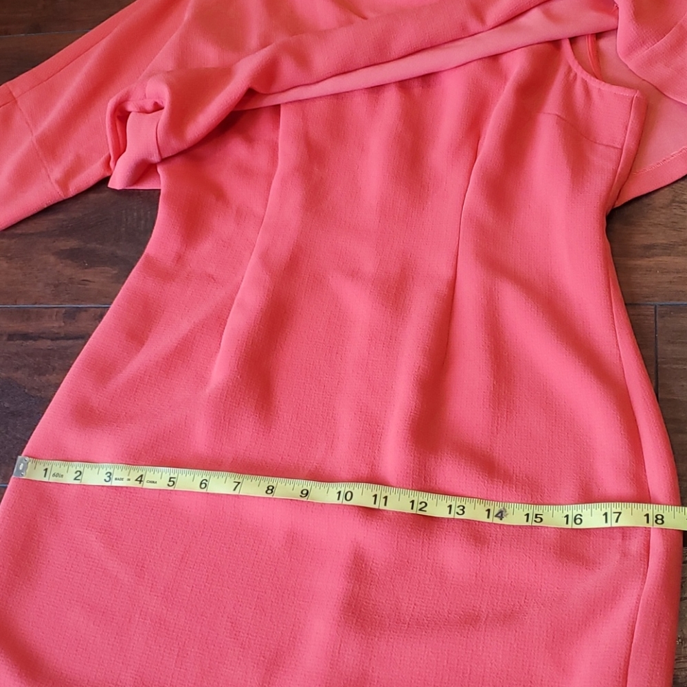 SOLD NWT Adrianna Papell cameron coral dress - Picture 8 of 9